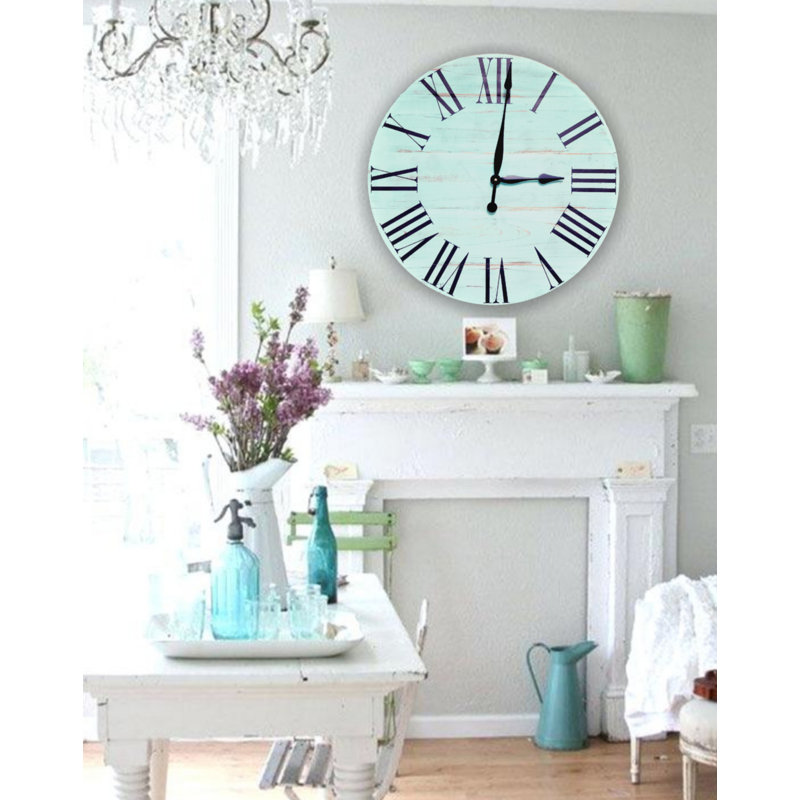 Horloge murale surdimensionnée campagne Brigg, H 24 po x l 24 po x P 1,5 po