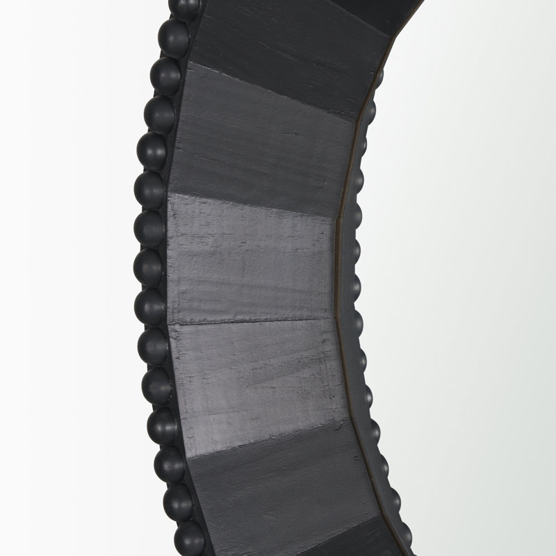 Miroir d'appoint Merrial, Noir, H 29,92 po x l 29,92 po x P 3,86 po