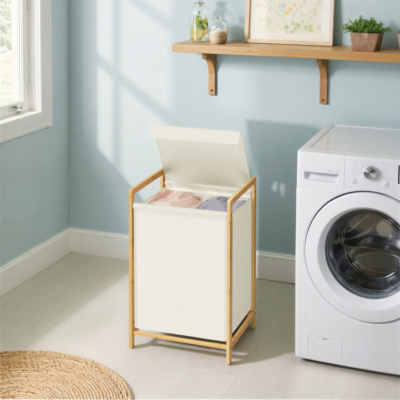 Bamboo Laundry Basket with Handles