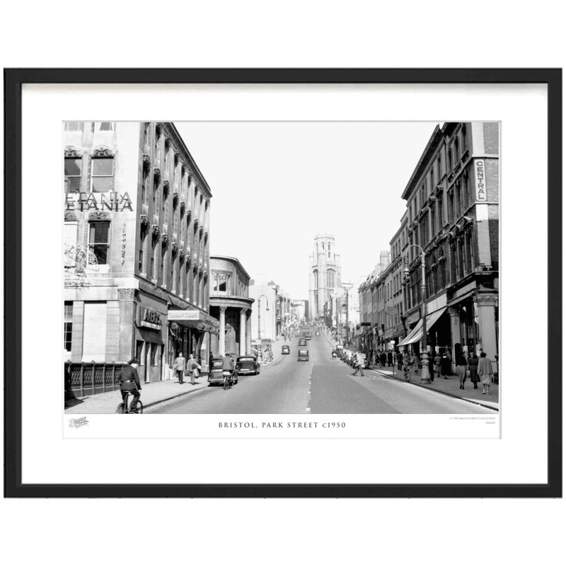 Bristol, Park Street C1950 - Single Picture Frame Print, 28cm H X 36cm W x 2cm D