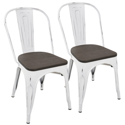Chaise de salle à manger empilable Industrial-Farmhouse