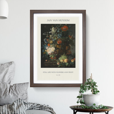 Still Life With Flowers And Fruit Vol.7 by Jan Van Huysum - Single Picture Frame Print