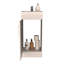 Meuble-lavabo de salle de bain avec poignée en métal et armoire à une porte-111123660