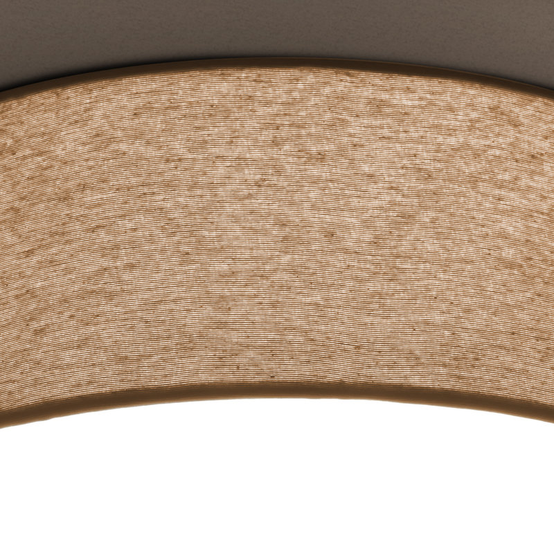 Parvin Flush Mount, 13cm H x 51cm W x 51cm D, Latte Brown