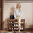Solid wood shoe rack shoe bench