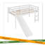 Lit mezzanine avec glissade, conception multifonctionnelle, lit simple-1047728295