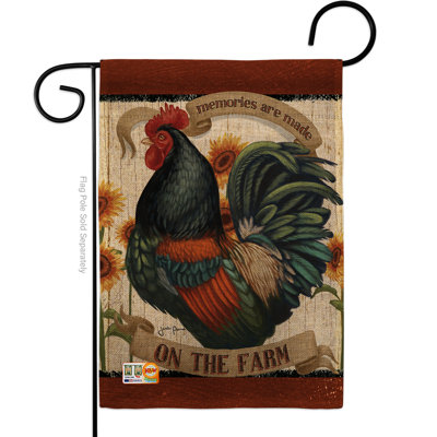 Double Sided 18.5'' H x 13'' W Burlap Animal Garden Flag