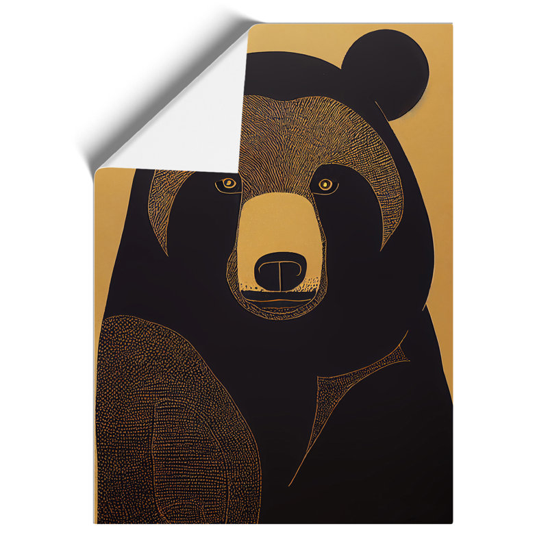 Traditional Bear No.2 Abstract - Wall Art, Paper, 29.7cm H x 21cm W, No Matte