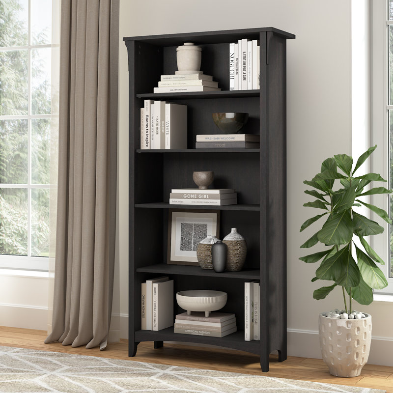 Tall 5 Shelf Bookcase in Vintage Black, Vintage Black