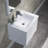 24" Wall Mounted & Floating Single Vanity with Ceramic Sink-175069235