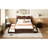 Walnut Queen Platform Bed With Efficient Storage And Twin Xl Pull-Out Superior Capacious Practical Function Pull-Out,