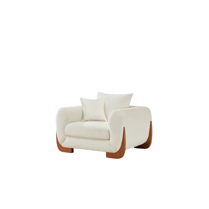 Confortable fauteuil rembourré moderne Sherpa Upholstery