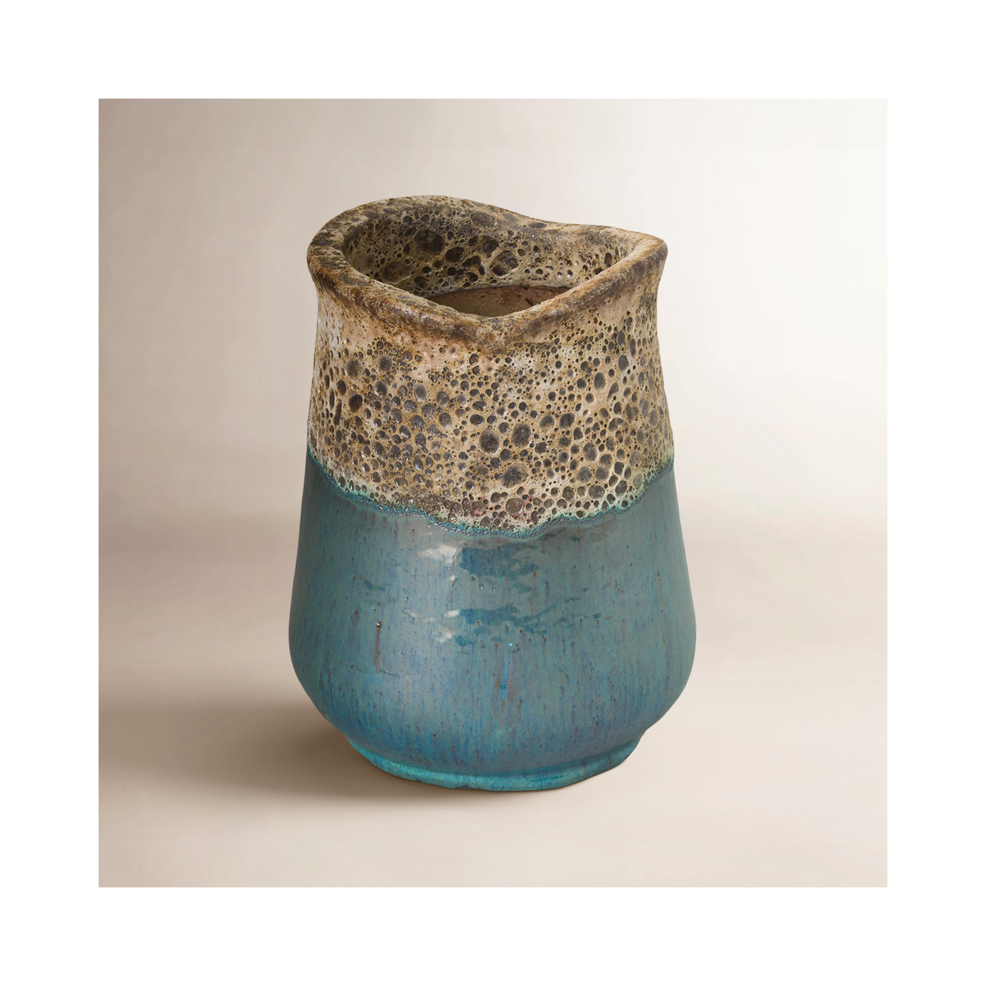 Billitteri Handmade Ceramic Pot Planter, 14.5" H x 11" W x 11" D