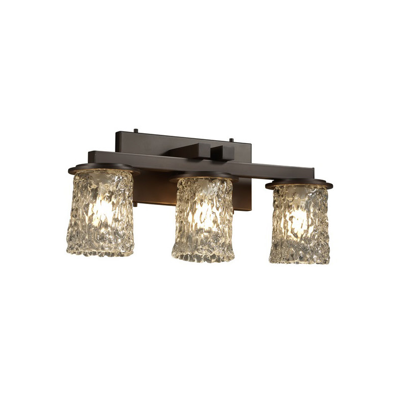 Leroux 3 - Light Vanity Light, White Frosted, Dark Bronze