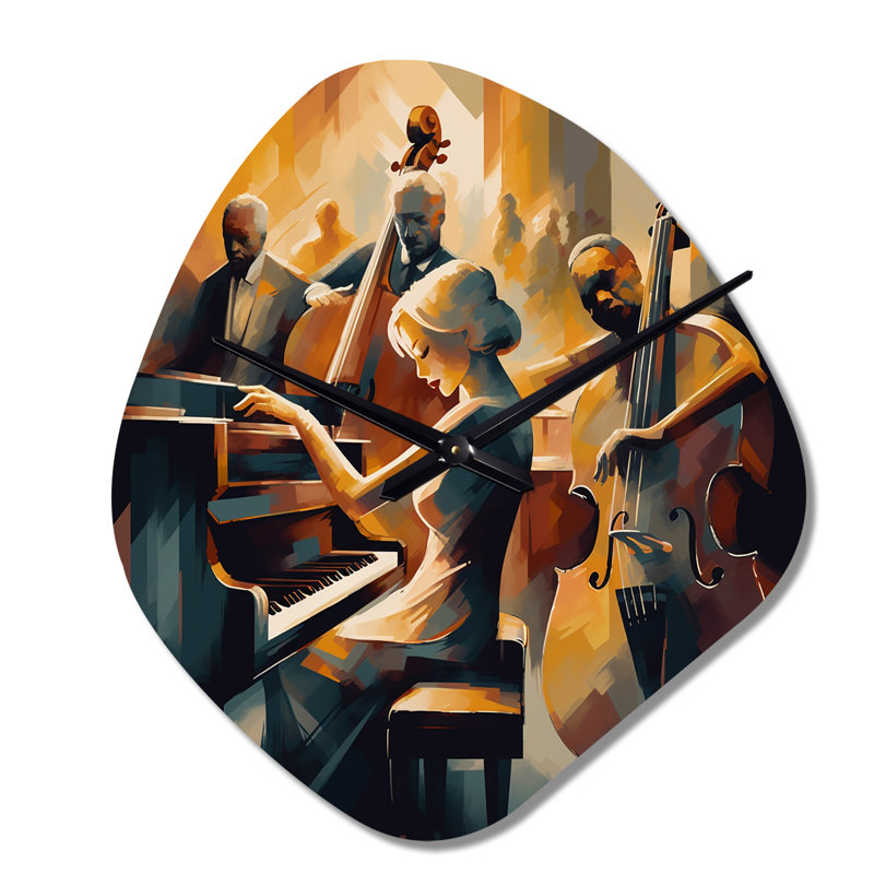 Horloge murale asymétrique en métal Marsella, Petit