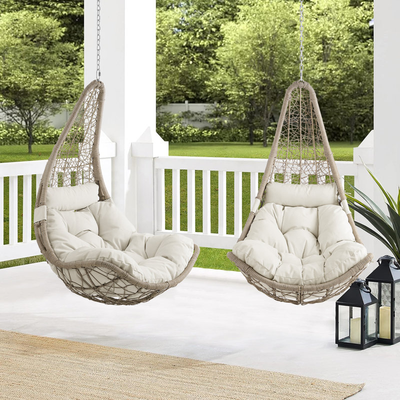 Chair 72 Inch Swing Cushion Lounge Chair Outdoor Pcs Waterproof