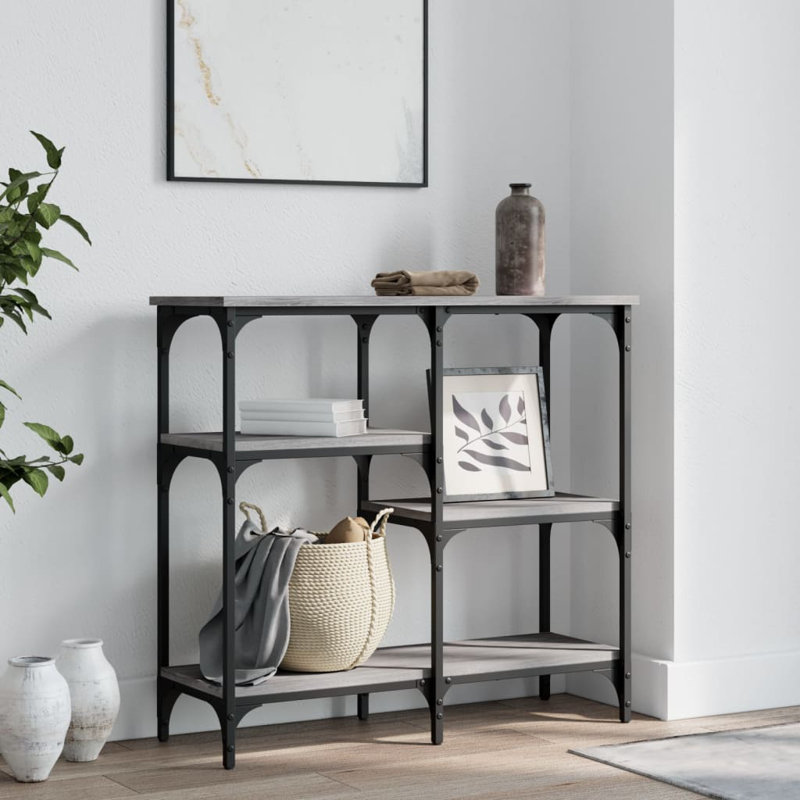 Console Table, Grey Sonoma, 75cm H x 80cm W x 29cm D