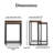Ensemble de tables de bout gigognes ClickDecor Parker