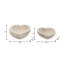 Bols décoratifs en bois en forme de cœur pour décoration intérieure moderne - Bols décoratifs élégants pour table basse, salon ou chambre à coucher - ensemble de 2, 10 po, 9 po-1106796203