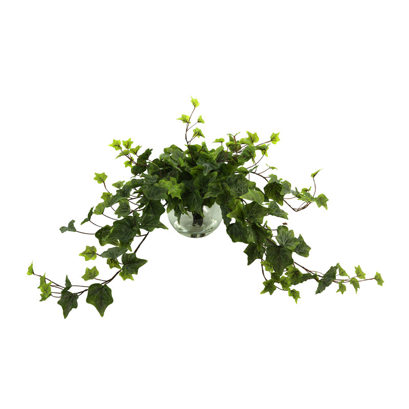 Jenner Faux Ivy Plant in Glass Vase