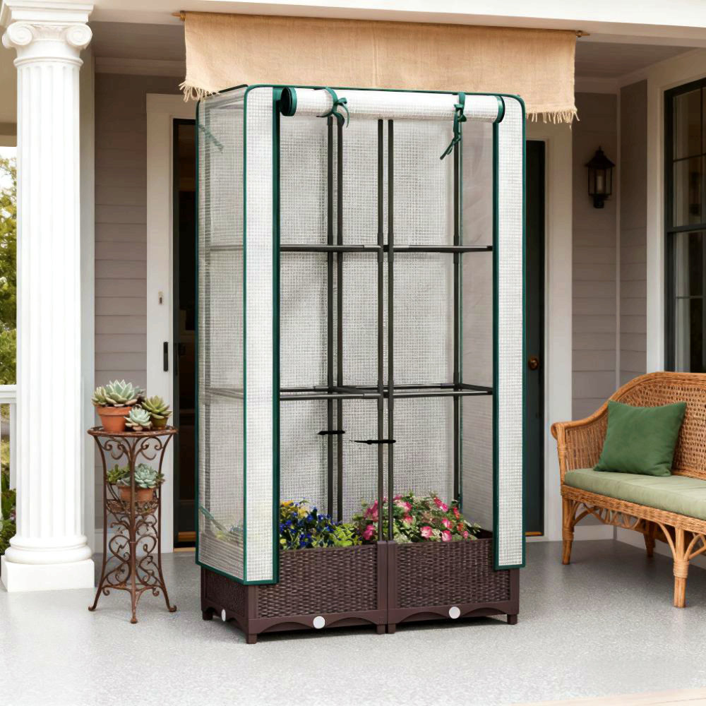 Canopy Racks For Rice Bed Latitude Run® Crop Cage,Raised Garden Bed,Plant Cage | Wayfair