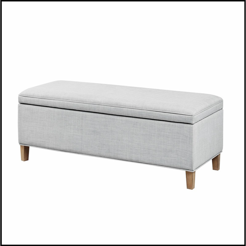 Banc de rangement rectangulaire à fermeture douce, simple, confortable et durable, banc multifonctionnel