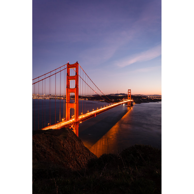 Golden Gate Bridge by Pniesen - Wrapped Canvas Print, 91cm H x 61cm W