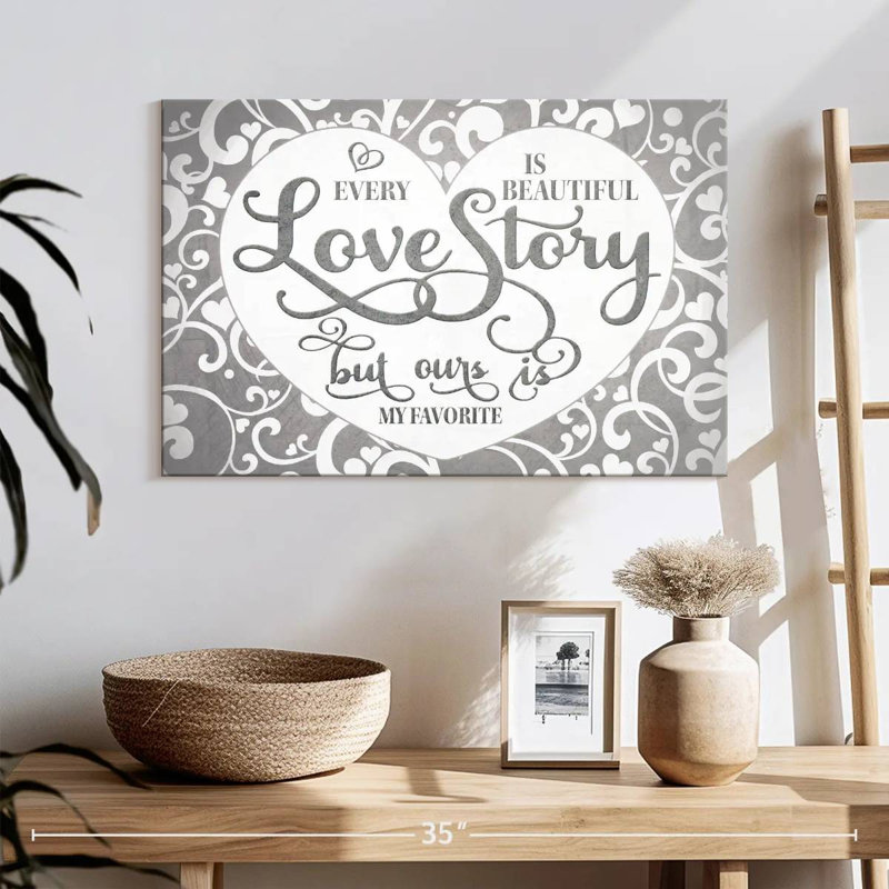 Tergel, histoire d'amour, typographie, H 16 po x l 24 po