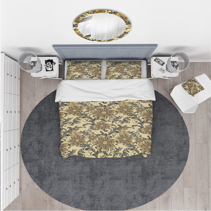 Ensemble de housse de couette bohème et éclectique, Housse de couette très grand + 2 taies décoratives