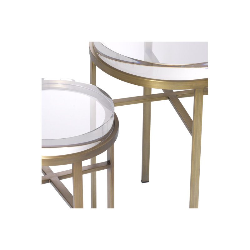 Tables d'appoint Hoxton, Laiton