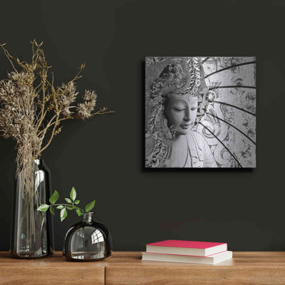 Luxe Metal Art 'Bliss of Being' by Fusion Idol Arts, Metal Wall Art, 12"x12"