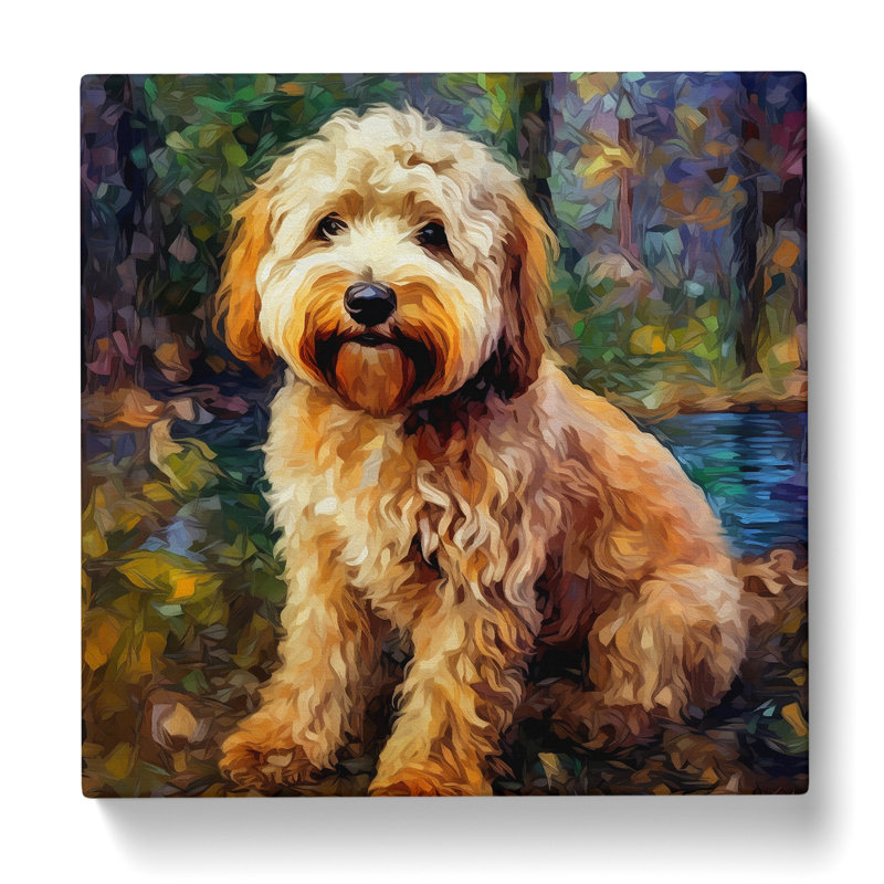 Labradoodle Neo-Impressionism No.1 - Wrapped Canvas
