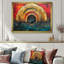 Abstrait marbré arc-en-ciel, couleurs de la vie II - art mural arc-en-ciel-849398843-849398796