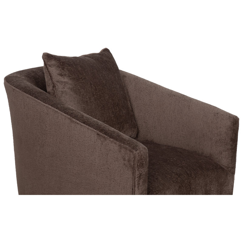 Coco Barrel Chair, Stationary, Linen (3155 72), Charcoal