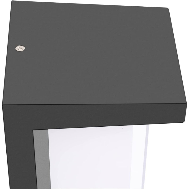Applique murale en aluminium Daive, Noir mat, 3000 K