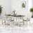 Rustic Farmhouse Extendable Dining Table With Leaf | 60 To 78 Inch Expandable Wood Table | White & Brown Finish