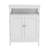 Bathroom Standing Cabinet - White, Double Shutter Doors, Strong , Smooth Painting, Copious Storage, Simple Assembly White Storage Unit With Shutters, Finish, Spacious Easy Guidance