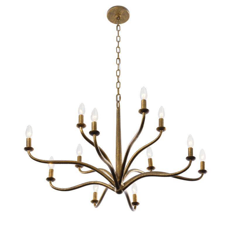 Dorianne 34" 12-Light Chandelier
