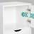Home 6-Drawer Office Storage File Cabinet on Wheels, Mobile Under Desk Filing Drawer, Craft Storage Organization, White