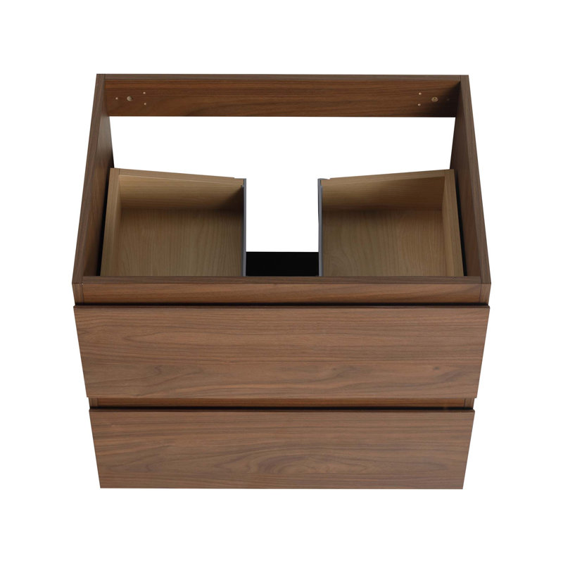 Meuble-lavabo mural en bois