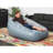 Bestway Comfi Cube Deluxe Inflatable Indoor or Outdoor Padded Lounge Chair, Gray