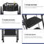 Escabeau pliant en acier à 5 marches avec sac à outils amovible, noir-579216997-579216994