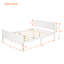 Lit plateforme double en bois avec tête de lit et lattes de bois-967400878-967400865