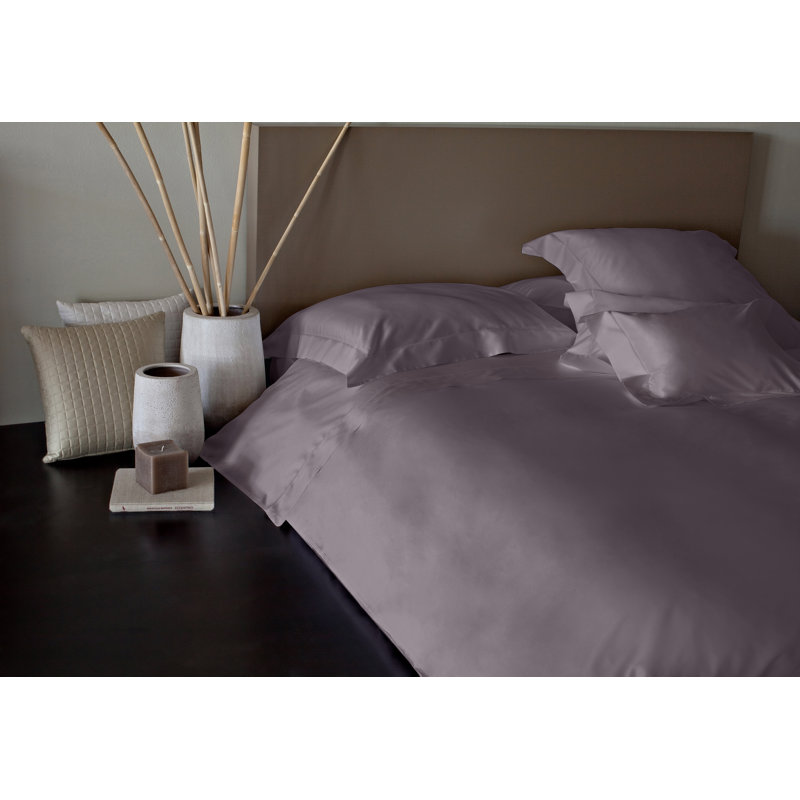 Raffaello Sateen Duvet Cover, Thistle, Queen Duvet Cover