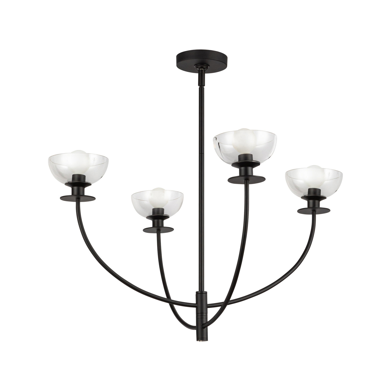 Blakehurst 4 - Light Chandelier, Matte Black