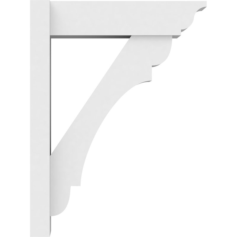 Perspectives en PVC de qualité architecturale avec extrémités traditionnelles, L 7 po, H 24 po x P 18 po