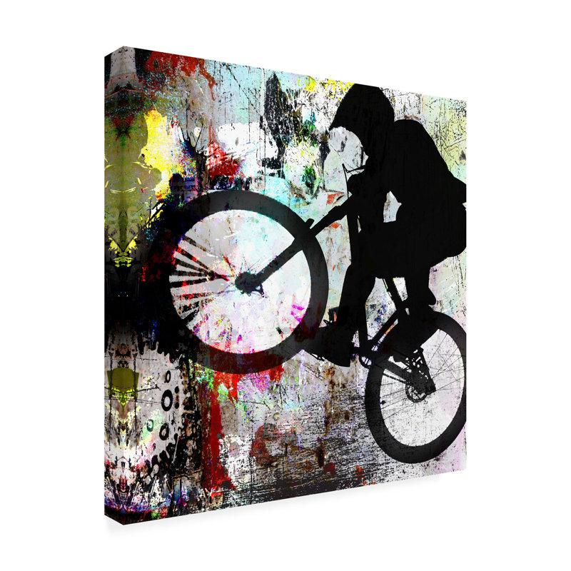 Art sur toile Lightboxjour "Extreme BMX 1", H 14 po x l 14 po x P 2 po