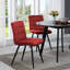 Chaise d'appoint rembourrée en velours Girton-885659787