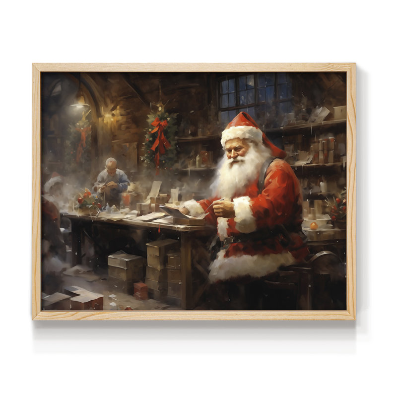 «Chirstmas Art» - CD XXXI - Reproduction encadrée - Restickable, Naturel, H 11 po x l 14 po