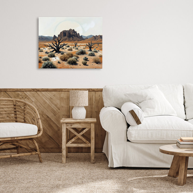 Toile Mesa Cottonwood Desert, conception de Tabz Jones, H 16 po x l 20 po